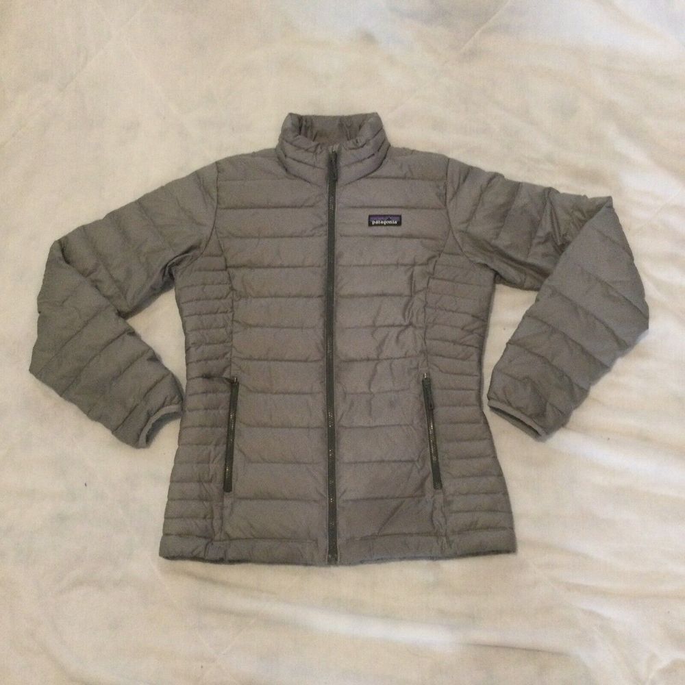 Patagonia Puffer Jacket Womens XS Down Grey Nano Puff